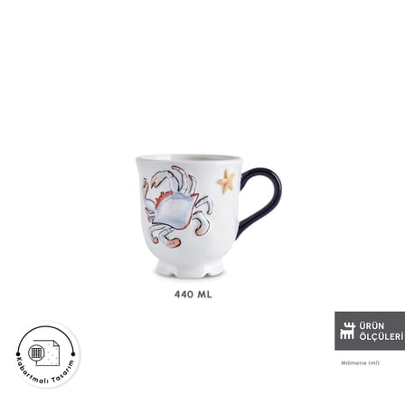Karaca Atlantis Kupa Yengeç 440 ml