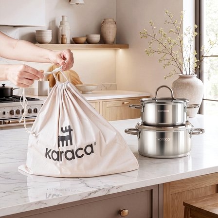 Karaca Powersteel 316+ Platinum 15 Parça Tencere Seti
