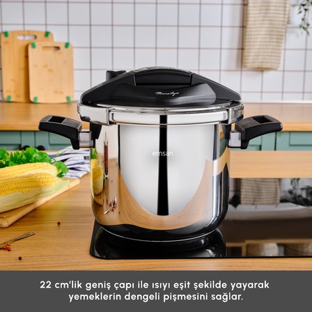 Emsan Marsilya İndüksiyon Tabanlı Düdüklü Tencere 7 Litre
