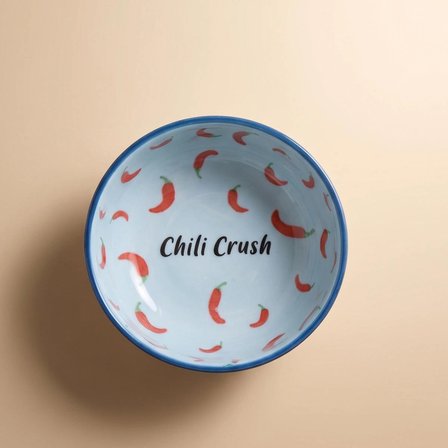 Karaca Spice It Up Acı Biber Desenli Yuvarlak Çerezlik 10 cm Mavi