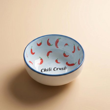 Karaca Spice It Up Acı Biber Desenli Yuvarlak Çerezlik 10 cm Mavi
