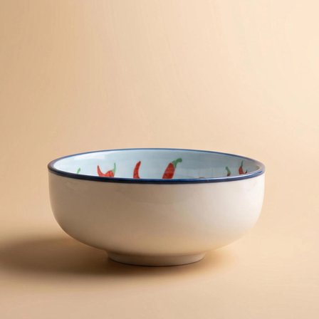 Karaca Spice It Up Acı Biber Desenli Yuvarlak Çerezlik 10 cm Mavi