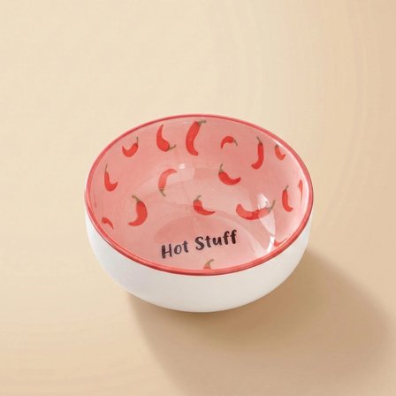 Karaca Spice It Up Acı Biber Desenli Yuvarlak Çerezlik 10 cm Pembe