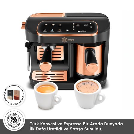 Karaca Hatır Perfetto Espresso ve Türk Kahvesi Makinesi Copper