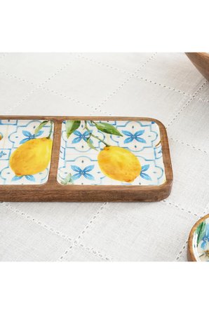 Karaca Home Mango Lemon 3'lü Çerezlik 42x14x2,5 cm