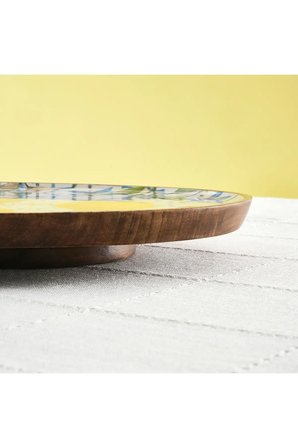 Karaca Home Mango Lemon Ayaklı Servislik 29x29x4 cm