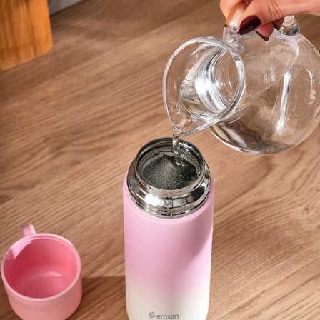 Emsan Candy Çelik Sızdırmaz Termos Pembe 500 ml