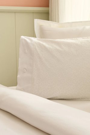 Karaca Home Rivora Nish Set Çift Kişilik Pike Takımı Beyaz