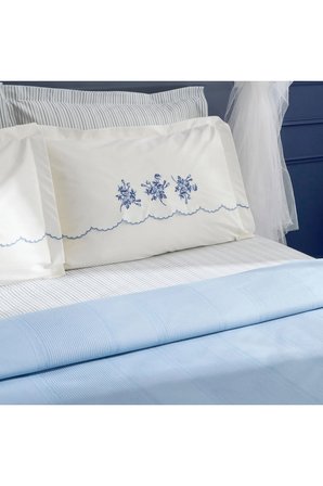 Karaca Home Virelle %100 Pamuk Nish Set Çift Kişilik Pike Takımı Mavi