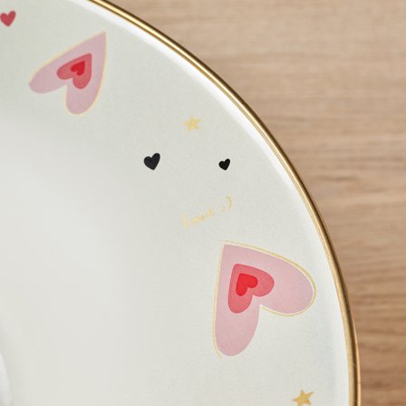Karaca Pink Love Emaye Ayaklı Meyvelik 32 cm