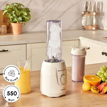 Karaca Blendfit Go Personal Kişisel Smoothie Blender Çift Hazne Starlight 600ml & 400ml