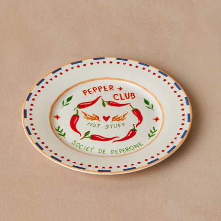 Karaca Pepper Club Pasta Tabağı Peperone 19 cm Mavi