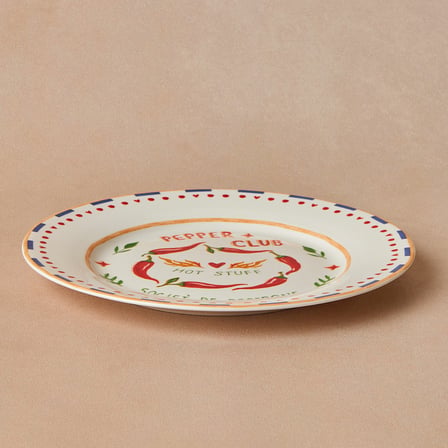 Karaca Pepper Club Pasta Tabağı Peperone 19 cm Mavi