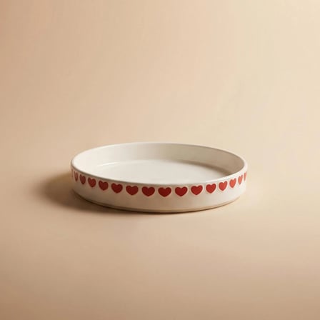 Karaca Sweetheart Çukur Tabak Beyaz 20 cm