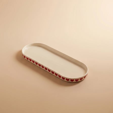 Karaca Sweetheart Kayık Tabak Beyaz 12 cm
