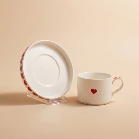 Karaca Sweetheart Çay Fincan Takımı Beyaz