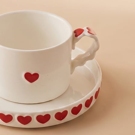 Karaca Sweetheart Çay Fincan Takımı Beyaz