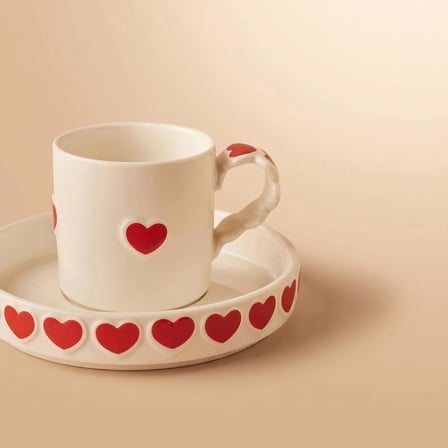 Karaca Sweetheart Kahve Fincan Takımı Beyaz 90 ml