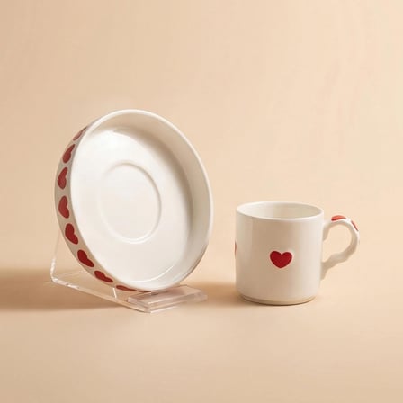 Karaca Sweetheart Kahve Fincan Takımı Beyaz 90 ml