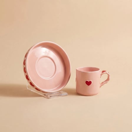 Karaca Sweetheart Kahve Fincan Takımı 90 ml pembe
