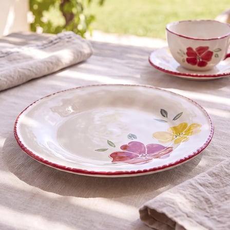 Karaca Forever Bone Perla Bloom 28 Parça 6 Kişilik Kahvaltı Takımı