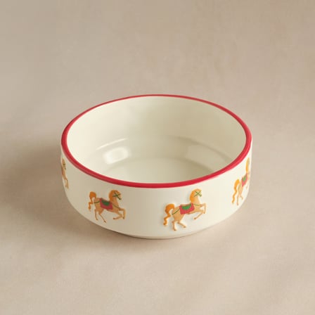Karaca New Year Yılbaşı Carousel Salata Kasesi 20,5 cm