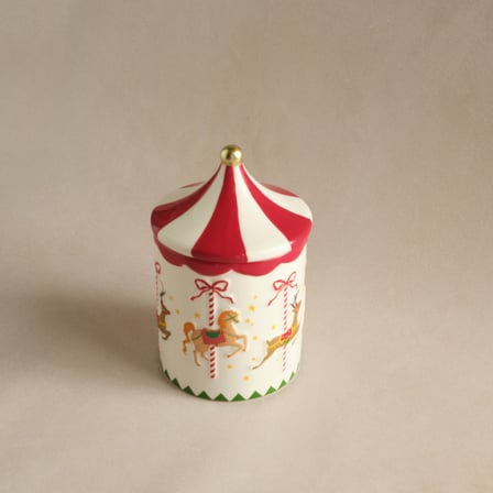 Karaca New Year Yılbaşı Carousel Baharatlık 16,5 cm