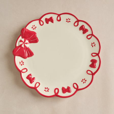 Karaca New Year Ribbon Servis Tabağı 24,5 cm
