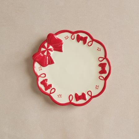 Karaca New Year Ribbon Tatlı Tabağı 14 cm