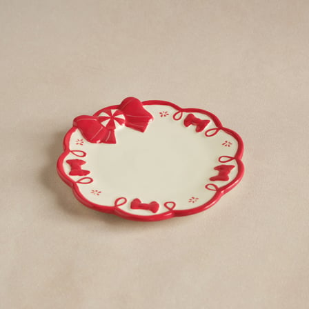 Karaca New Year Ribbon Tatlı Tabağı 14 cm