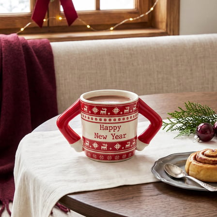 Karaca New Year Yılbaşı Sweater Kupa 420 ml