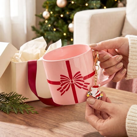 Karaca New Year Yılbaşı Charm Hediyeli Bow Kupa 350 ml