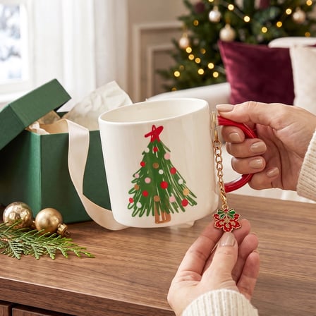 Karaca New Year Yılbaşı Charm Hediyeli Tree Kupa 350 ml