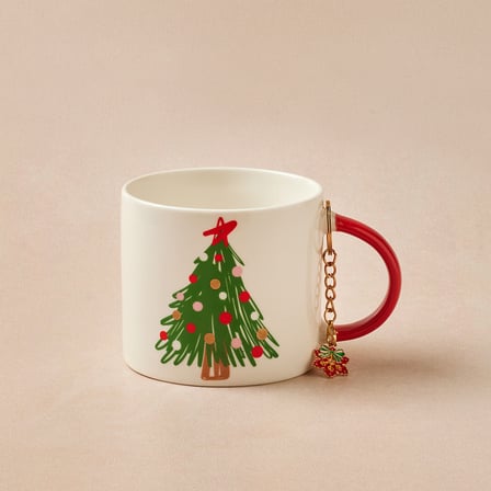 Karaca New Year Yılbaşı Charm Hediyeli Tree Kupa 350 ml