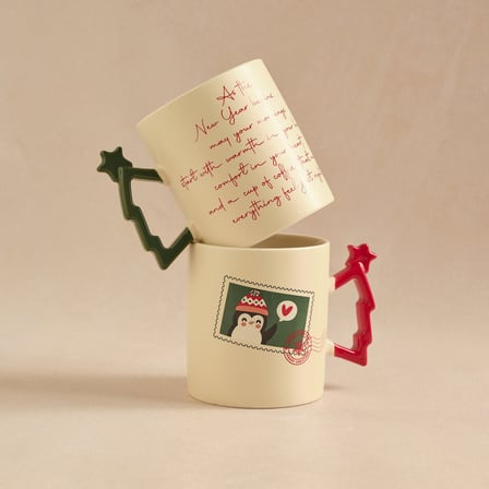Karaca New Year Post Card 2 Kişilik Kupa Seti 230 ml