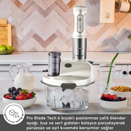 Karaca Mastermaid Prosteel Cam 2500W Swiss Cream