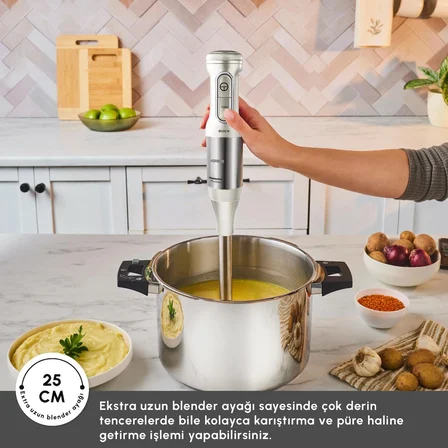 Karaca Mastermaid Prosteel Cam 2500W Swiss Cream