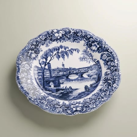  Emsan Floransa Pasta Tabağı 21 cm Mavi