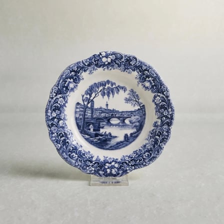 Emsan Floransa Meze Tabağı 17 cm Mavi