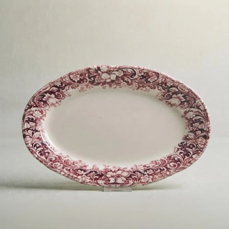 Emsan Floransa Kayık Tabak 33 cm Kırmızı