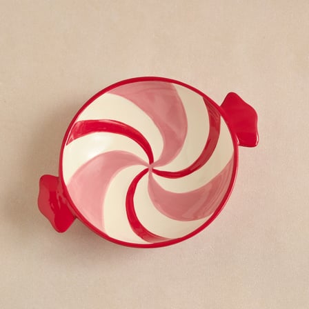 Karaca New Year Candy Twist Pink Pasta Tabağı 20 cm