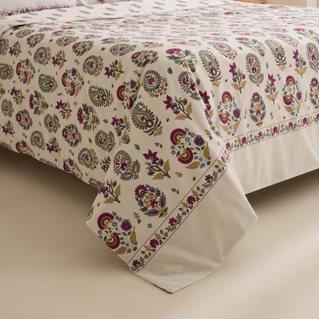 Karaca Home Elvaris %100 Pamuk Çift Kişilik Nevresim Takımı Pembe