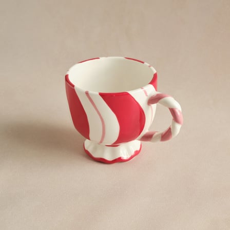 Karaca New Year Candy Twist Pink Kupa