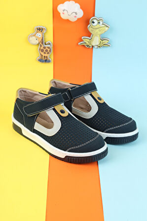Unisex Çocuk Sandalet Önü Kapalı Sandalet Renkli Sandalet Ortopedik Sandalet Yeni Sezon Sandalet