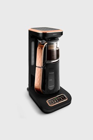 Karaca Akıllı Elektrikli Çay Makinesi Cam Çaydanlık Otomatik Çay Demleyen Konuşan Çaycı 4 İşlevli