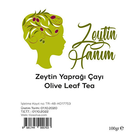 Zeytin Hanım 100 gr Doğadan Toplama Zeytin Yaprağı