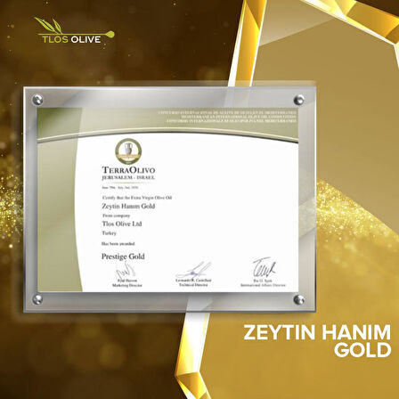 Zeytin Hanım Gold Soğuk Sıkım / İlk Hasat / Natürel Sızma Zeytinyağı (<=0.8 Asit) - 750ml