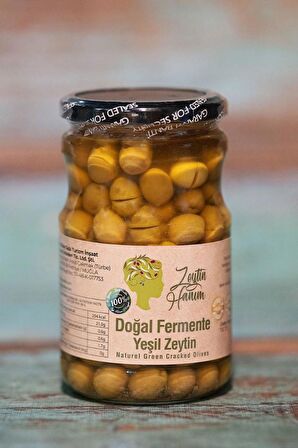 Zeytin Hanım Yeşil Kırma Zeytin - Gemlik