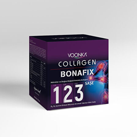 Voonka Collagen Bonafıx Tip I,II,III Takviye Edici Gıda 30 Saşe