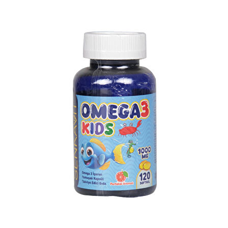 Senkavit Omega 3 For Kids Portakal Aromalı 120 Li Softjel